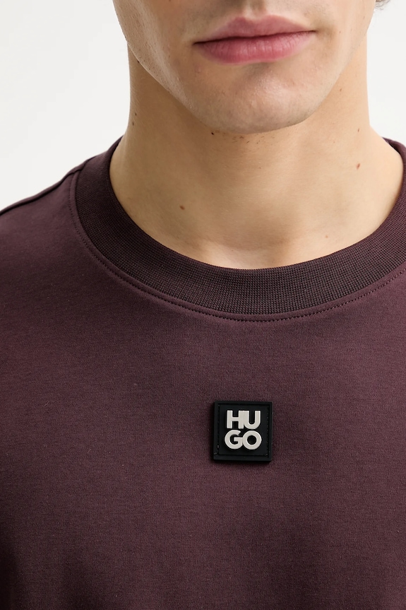 HUGO t-shirt da uomo in cotone Dalile 50505201 granata