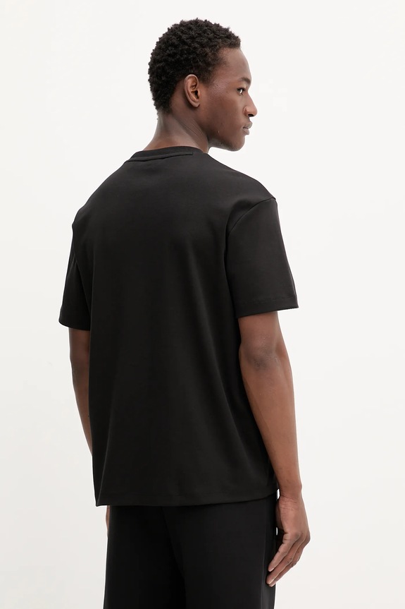 Abbigliamento HUGO t-shirt da uomo in cotone Dalile 50505201 nero