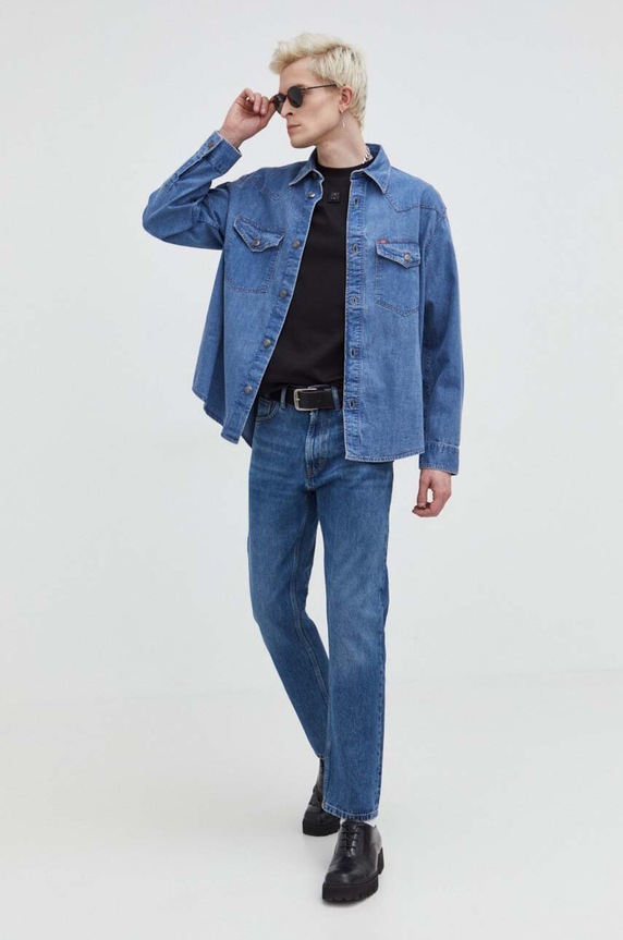 HUGO t-shirt bawełniany Dalile 50505201 czarny SS26