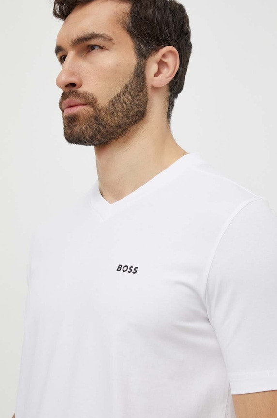 Îmbrăcăminte BOSS Green tricou Tee V 50506347 alb