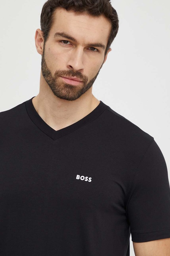 Odzież BOSS Green t-shirt Tee V 50506347 czarny