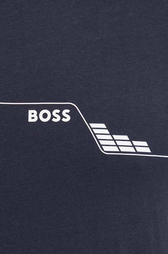BOSS Green t-shirt bawełniany 50506358 granatowy
