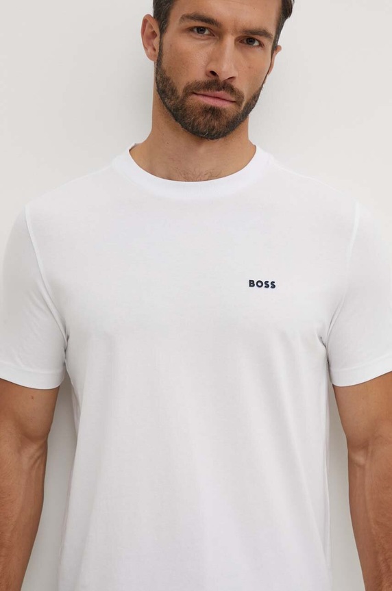 BOSS Green T-shirt męski Tee 50506373 biały AA00