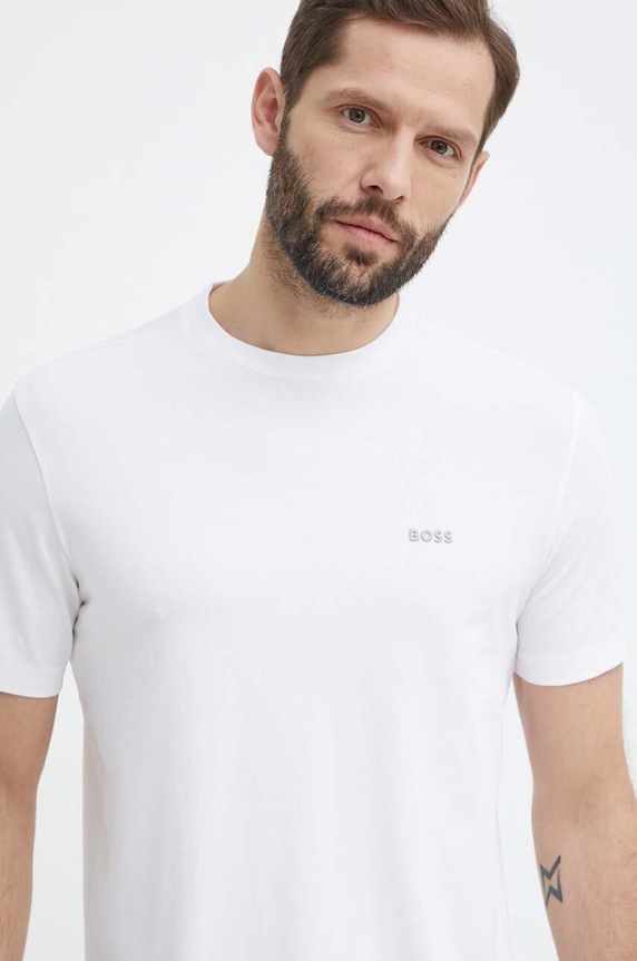 BOSS Green T-shirt męski Tee 50506373 biały AA00
