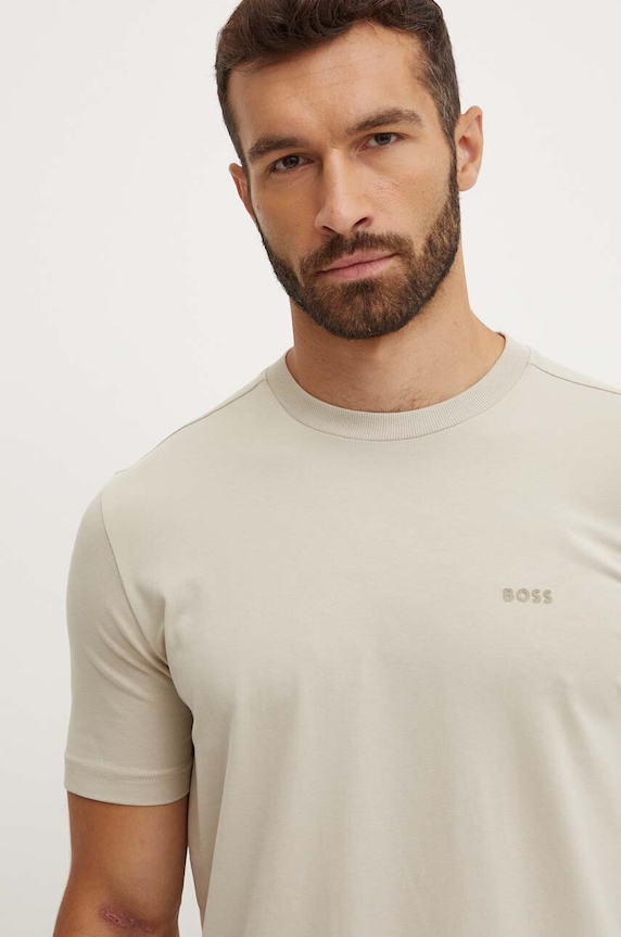 Odzież BOSS Green T-shirt męski 50506373 beżowy