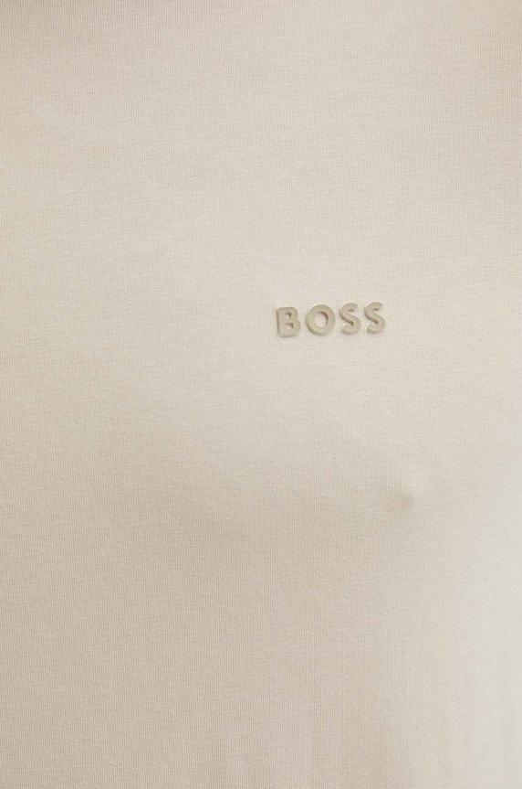 BOSS Green T-shirt męski beżowy 50506373