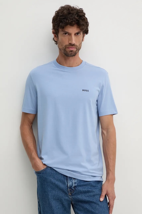 BOSS Green тениска мъжка Tee стандартна син 50506373
