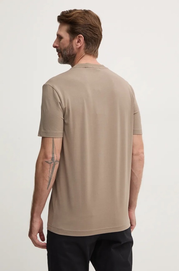 Odzież BOSS Green T-shirt męski Tee 50506373 beżowy