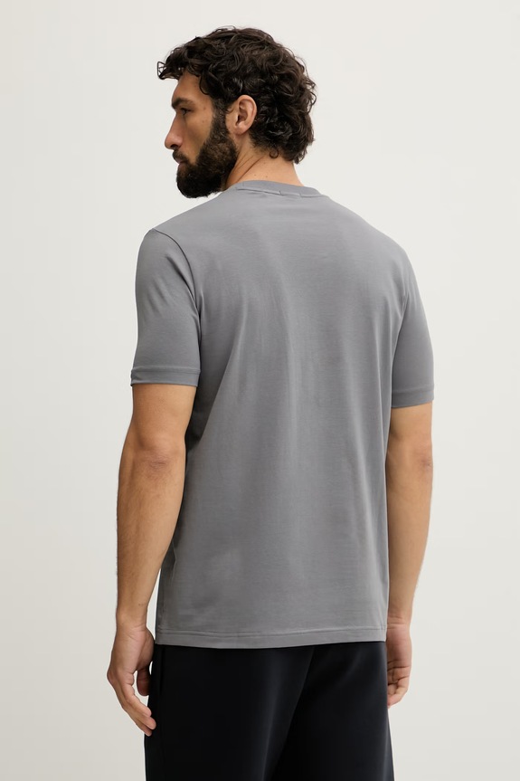 Ρούχα BOSS Green t-shirt ανδρικό Tee 50506373 γκρί