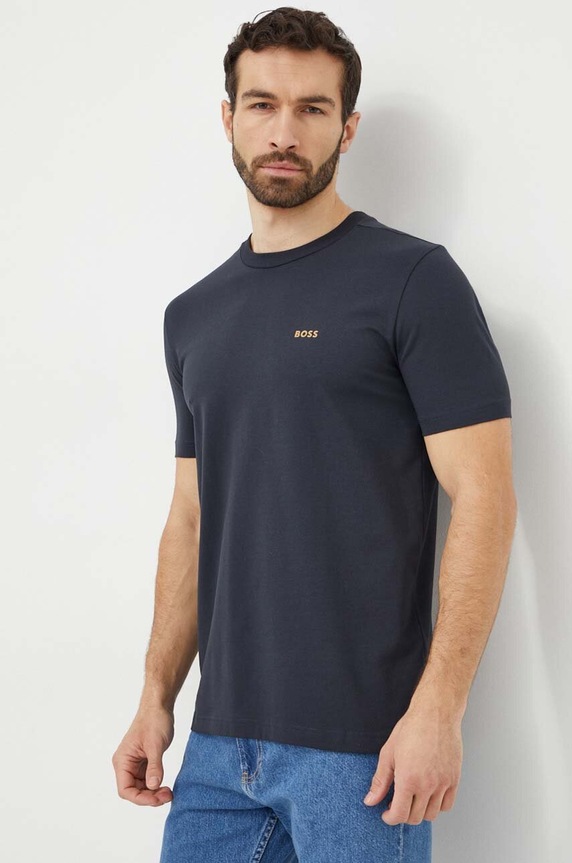 BOSS Green T-shirt męski Tee 50506373 niebieski AA00