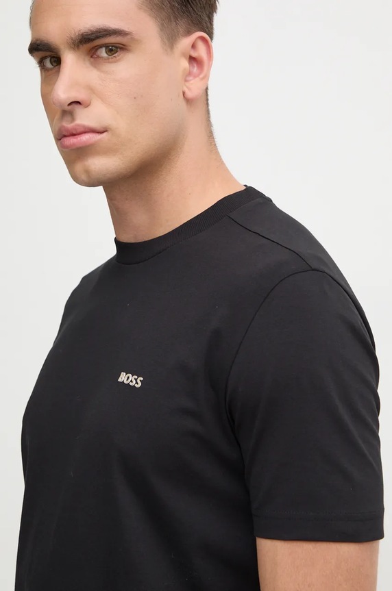 BOSS Green tričko pánské Tee potisk černá 50506373
