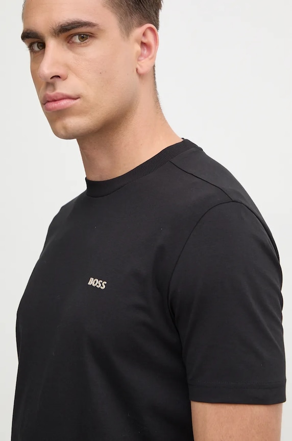BOSS Green tričko pánské Tee potisk černá 50506373