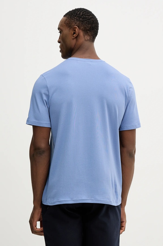 Îmbrăcăminte BOSS tricou loungewear bărbați din bumbac cu elastan Mix&Match T-Shirt R 50515312 albastru