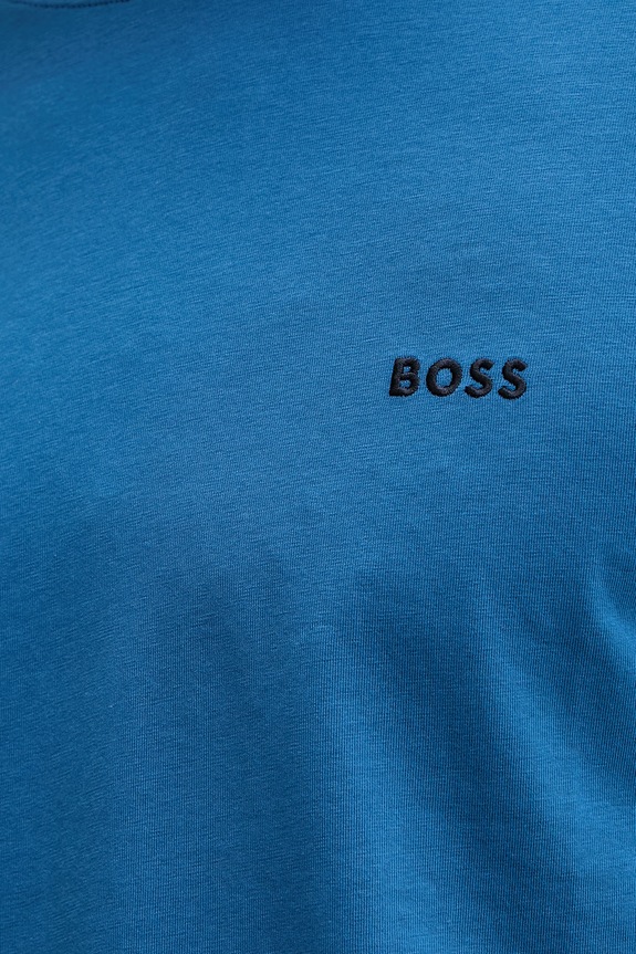 BOSS lounge tričko pánske bavlnené s elastanom Mix&Match T-Shirt R 50515312 modrá