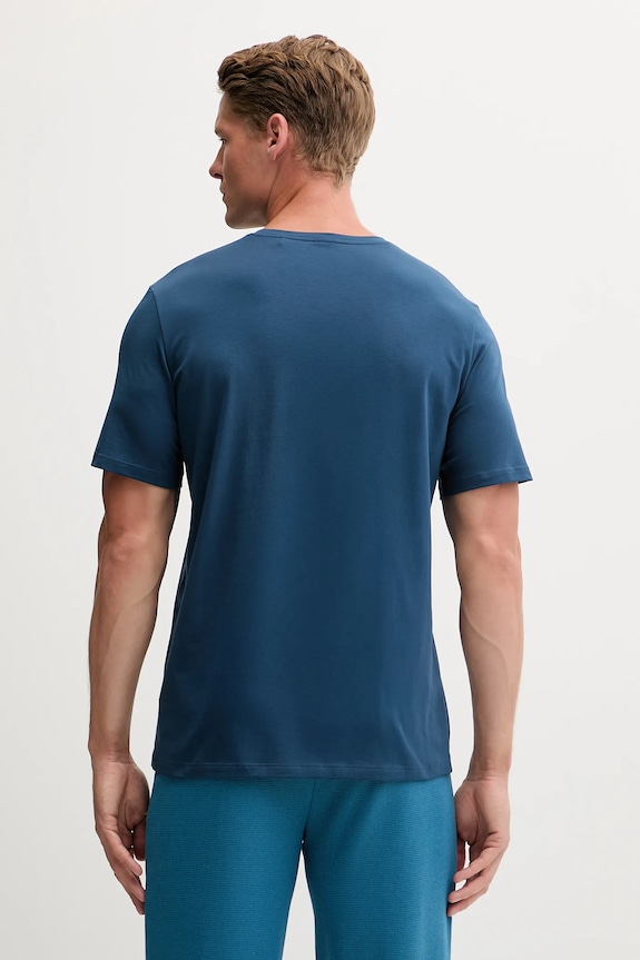 Abbigliamento BOSS maglietta loungewear da uomo in cotone con elastan Mix&Match T-Shirt R 50515312 turchese