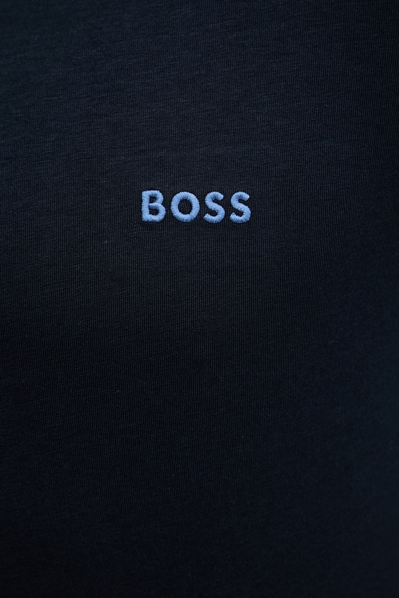 BOSS T-shirt lounge męski bawełniany z elastanem Mix&Match T-Shirt R 50515312 granatowy