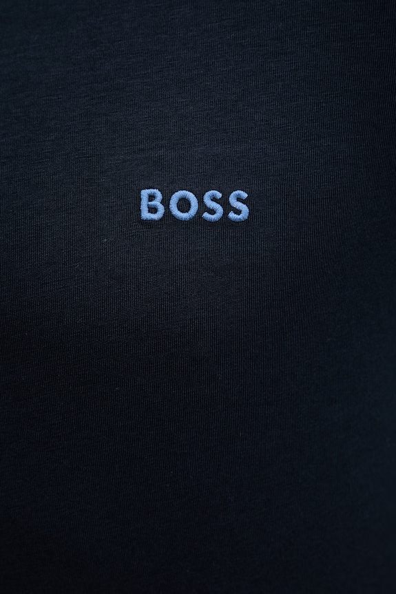 BOSS T-shirt lounge męski bawełniany z elastanem Mix&Match T-Shirt R 50515312 granatowy