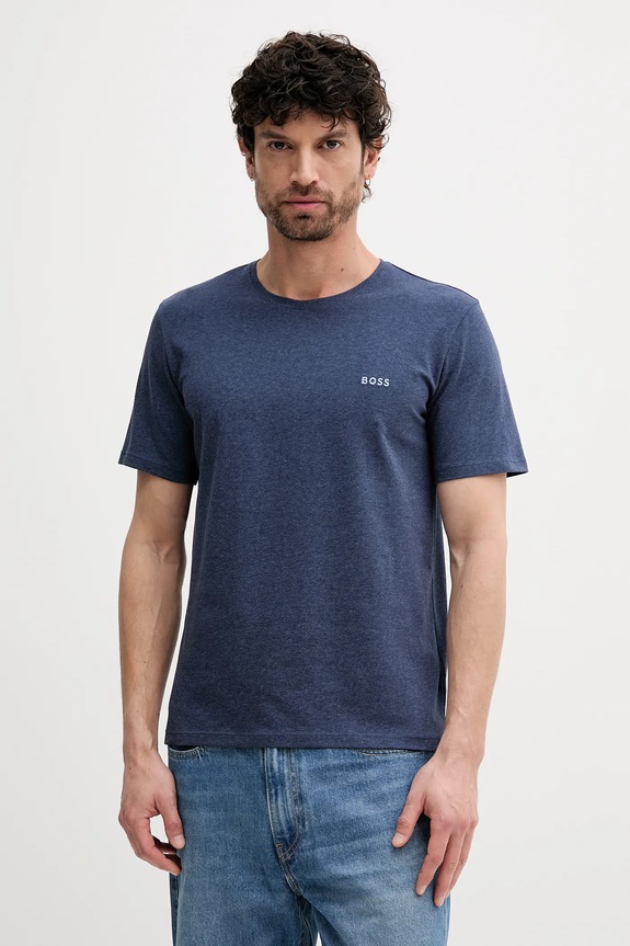 BOSS футболка loungwear чоловіча бавовняна з еластаном Mix&Match T-Shirt R темно-синій 50515312