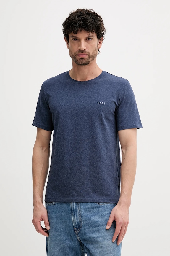 BOSS футболка loungwear чоловіча бавовняна з еластаном Mix&Match T-Shirt R темно-синій 50515312