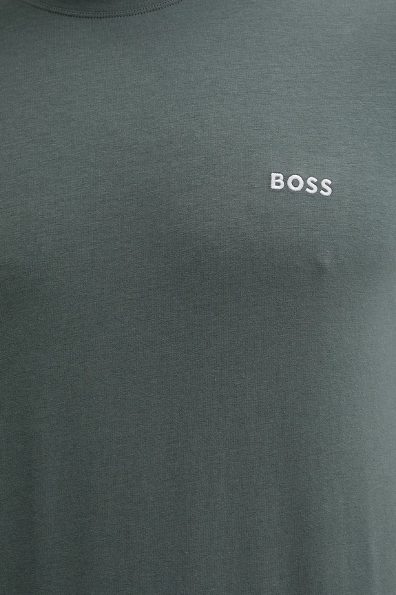 BOSS maglietta loungewear da uomo in cotone con elastan Mix&Match T-Shirt R 50515312 verde