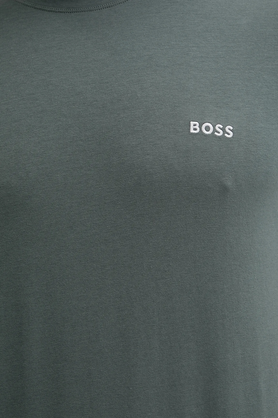 BOSS maglietta loungewear da uomo in cotone con elastan Mix&Match T-Shirt R 50515312 verde