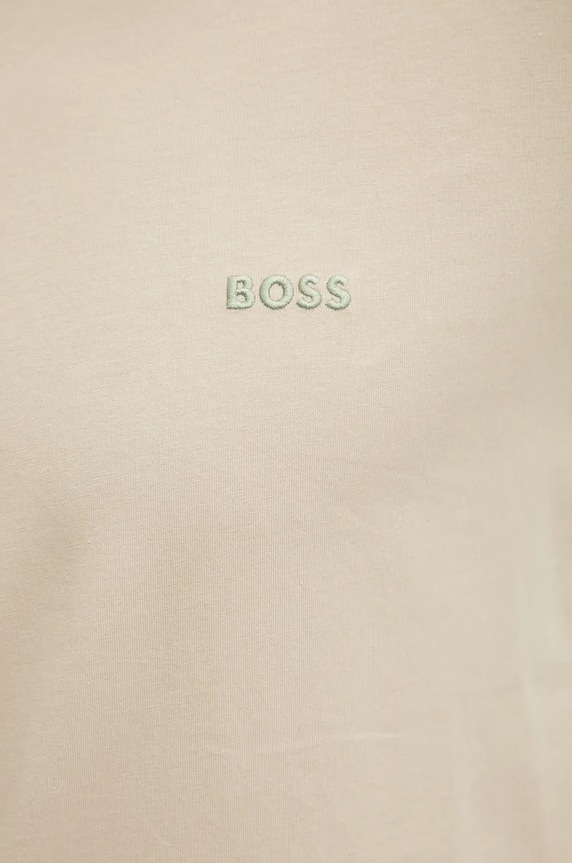 BOSS loungwear tričko pánské bavlněné s elastanem Mix&Match T-Shirt R 50515312 béžová