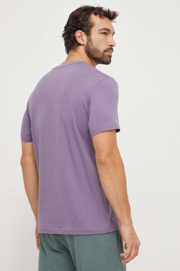 BOSS t-shirt bawełniany 50503276 fioletowy SS25