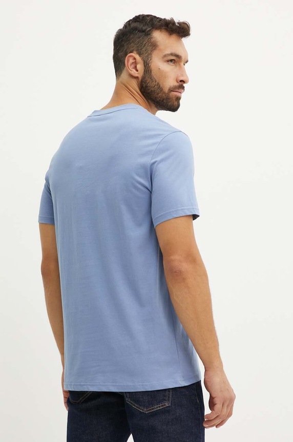 BOSS t-shirt bawełniany 50503276 niebieski SS25
