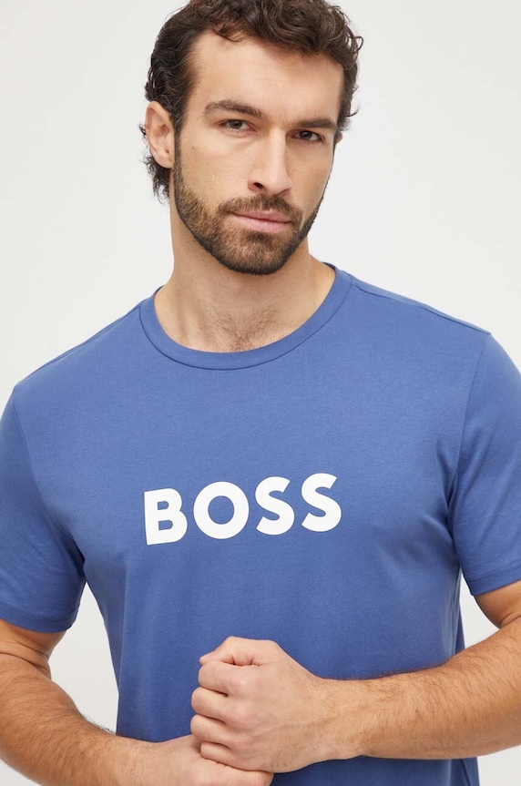 Îmbrăcăminte BOSS tricou din bumbac 50503276 albastru