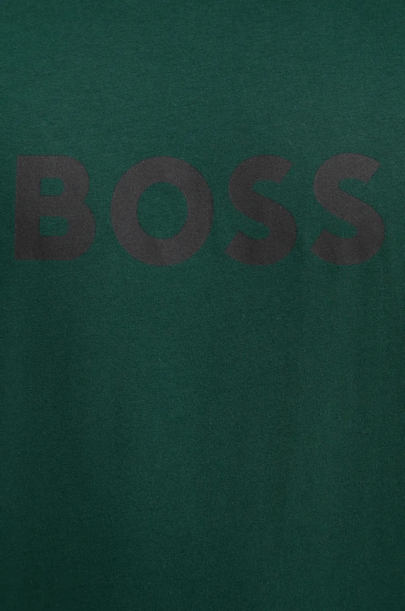 Bavlnené tričko BOSS 50503276 zelená