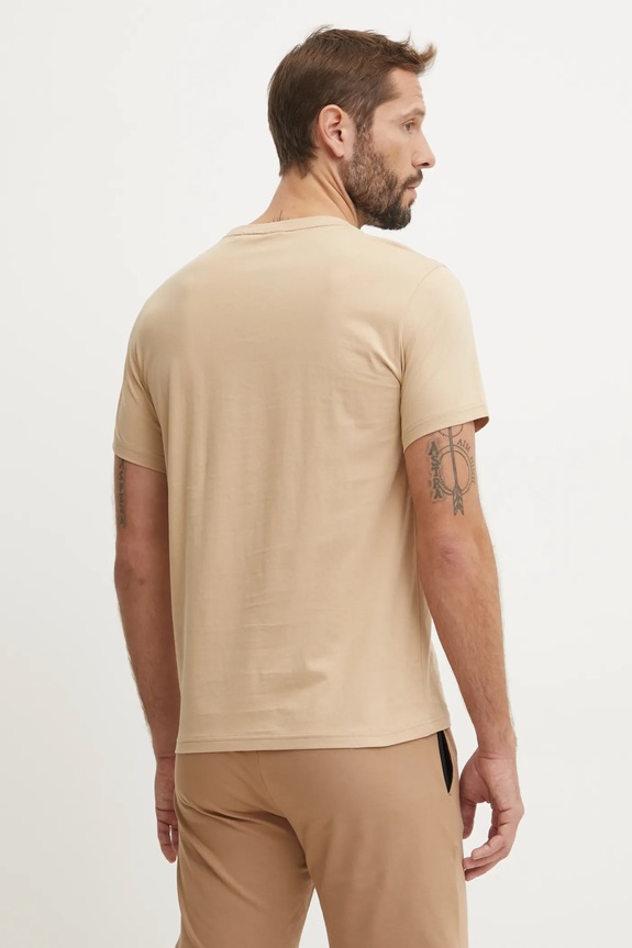 Odzież BOSS t-shirt bawełniany 50503276 beżowy