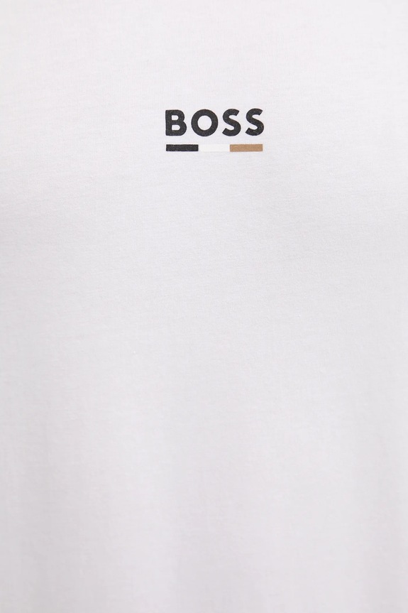 Bavlnené tričko BOSS T-Shirt RN Slim Fit 50517970 biela