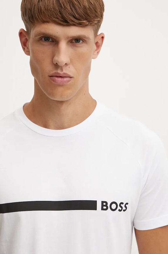 Oblečení BOSS tričko pánské T-Shirt RN Slim Fit 50517970 bílá