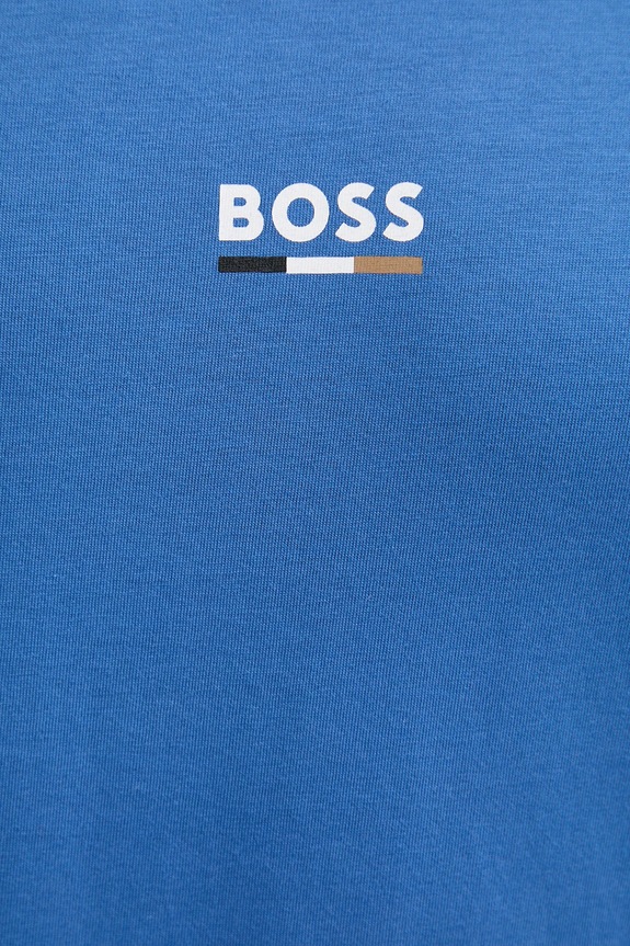 Bavlnené tričko BOSS T-Shirt RN Slim Fit 50517970 fialová