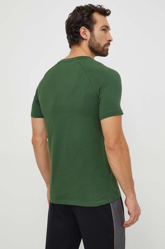Odzież BOSS t-shirt bawełniany T-Shirt RN Slim Fit 50517970 zielony