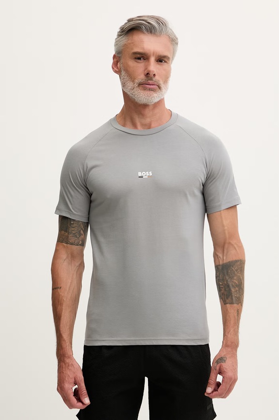 BOSS majica za muškarce T-Shirt RN Slim Fit siva 50517970