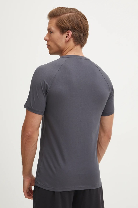 BOSS t-shirt bawełniany T-Shirt RN Slim Fit 50517970 szary SS26