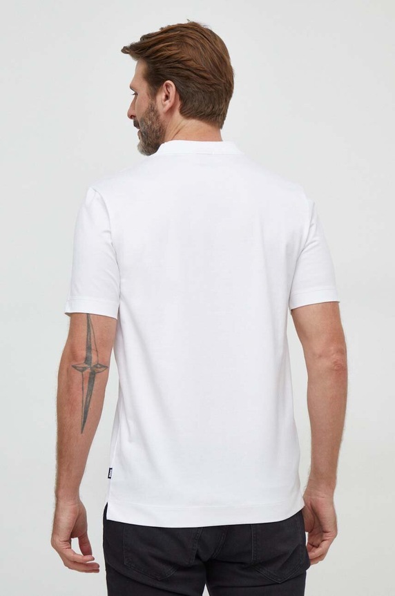 BOSS t-shirt bawełniany 50504557 biały SS24