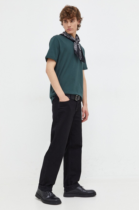 Les Deux tricou din bumbac LDM101170 verde SS24
