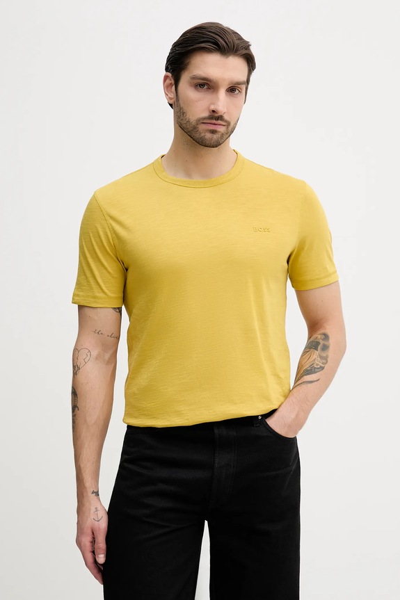 BOSS Orange t-shirt in cotone giallo 50508243