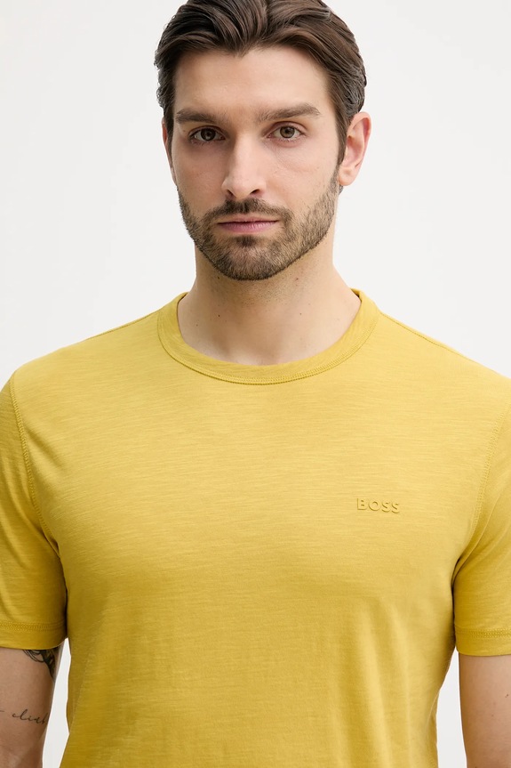 BOSS Orange t-shirt in cotone giallo 50508243