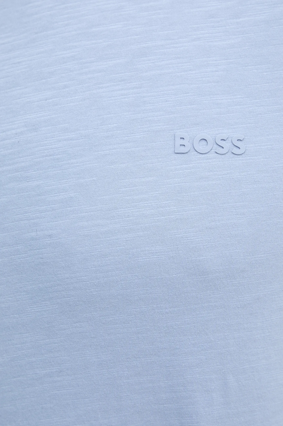 Bavlnené tričko BOSS Orange Tegood 50508243 modrá