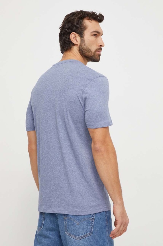 Bavlněné tričko BOSS Orange Tegood 50508243 modrá SS26