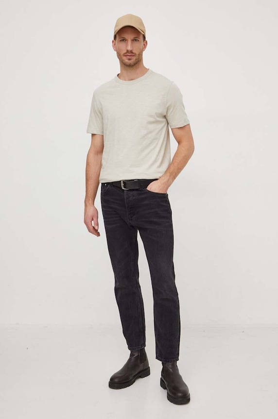BOSS Orange tricou din bumbac Tegood 50508243 bej SS26