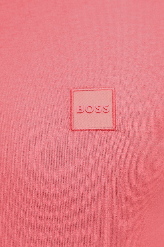 BOSS Orange T-shirt ανδρικό βαμβακερό Tales 50508584 ροζ