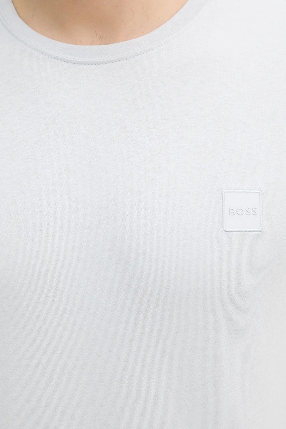 BOSS Orange t-shirt ανδρικό βαμβακερό Tales 50508584 γκρί