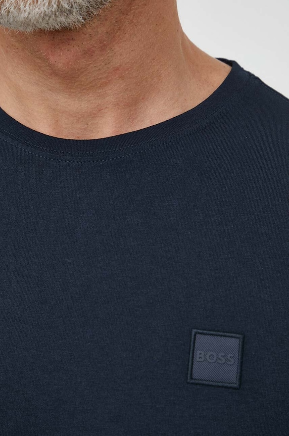 BOSS Orange běžecké tričko pánské bavlněné Tales námořnická modř 50508584
