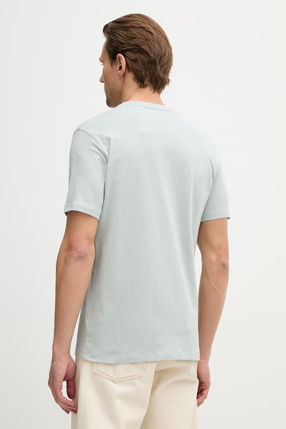 Ρούχα BOSS Orange T-shirt ανδρικό βαμβακερό Tales 50508584 τιρκουάζ