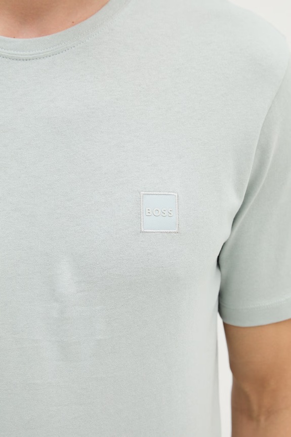 BOSS Orange T-shirt ανδρικό βαμβακερό Tales 50508584 τιρκουάζ