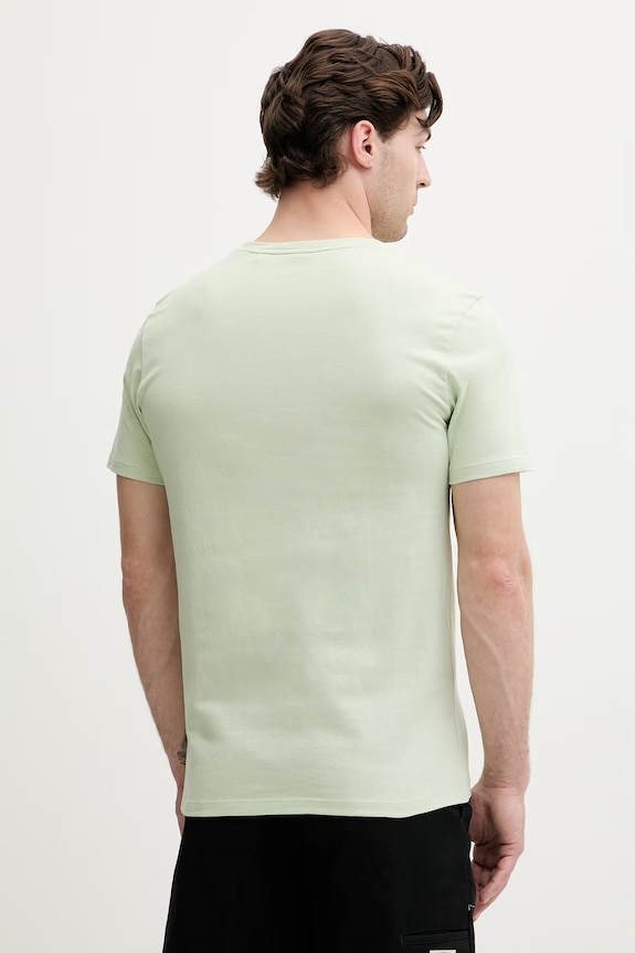 Ρούχα BOSS Orange t-shirt ανδρικό βαμβακερό Tales 50508584 πράσινο